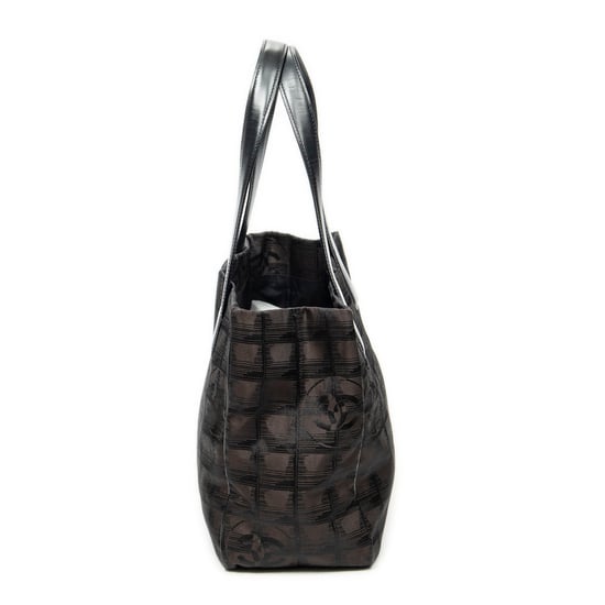 Chanel New Travel Line Small Shopping Tote en marrón oscuro Lienzo - Image 3