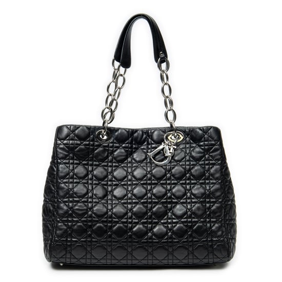 Dior Soft Shopping Tote en negro Cuero de ternero - Image 1