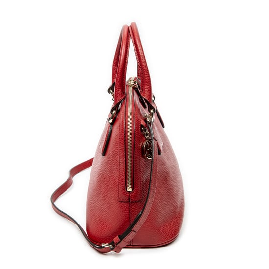 Gucci Small GG Charm Dome Tote en rojo Cuero de ternero - Image 4