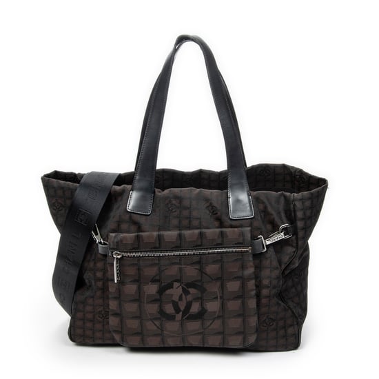 Chanel 2-Way New Travel Line Tote en marrón oscuro Lienzo - Image 1