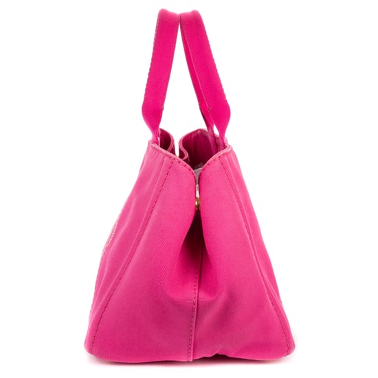 Prada Medium Canapa Tote Medium en rosa Lienzo - Image 3