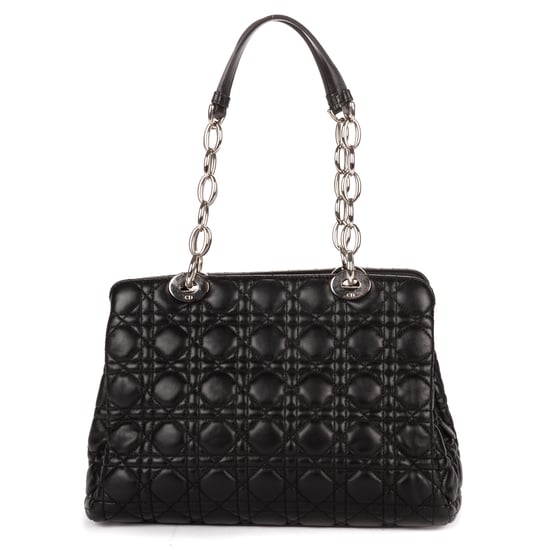 Dior Medium Soft Shopping Tote Medium en negro Cuero de ternero - Image 5