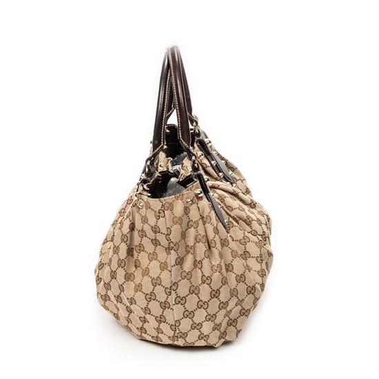 Gucci Medium Studded Pelham Tote  en  beige Lienzo - Image 3