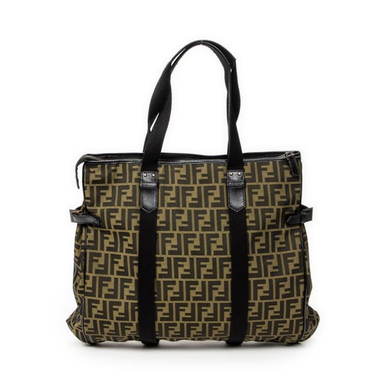 Fendi Large Shopping Tote en beige Lienzo - Image 1