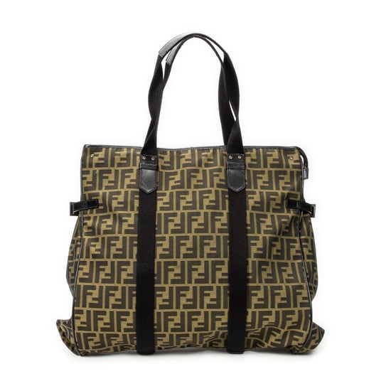Fendi Large Shopping Tote en beige Lienzo - Image 5