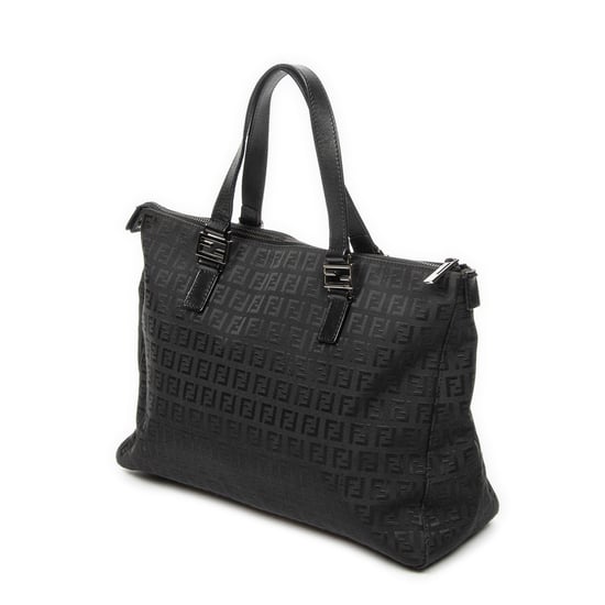Fendi Roll Tote en negro Lienzo - Image 2