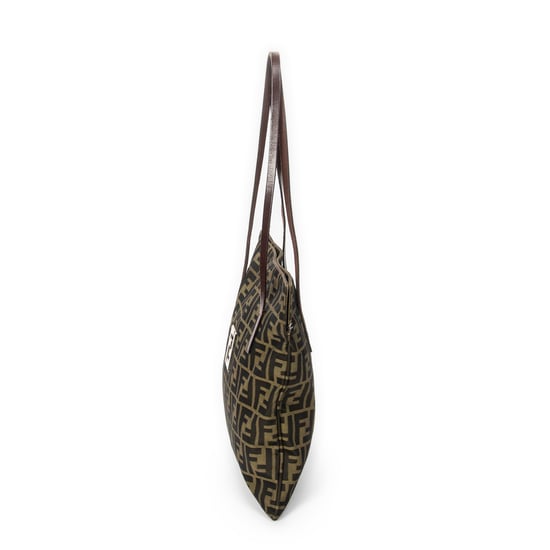 Fendi Square Tote en marrón Lienzo - Image 3