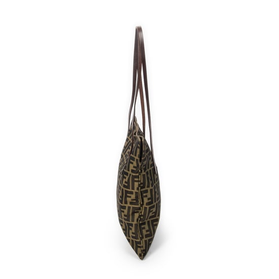 Fendi Square Tote en marrón Lienzo - Image 4