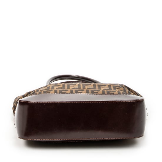 Fendi Large Open Tote en marrón Lienzo - Image 6