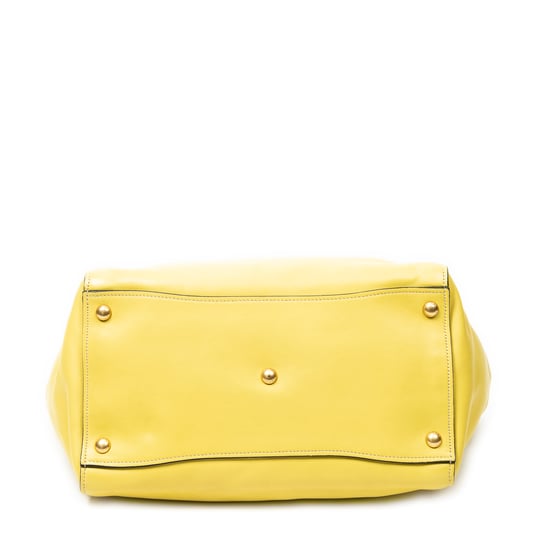 Prada Twin Pocket Double Handle Tote  en  amarillo Cuero de ternero - Image 6