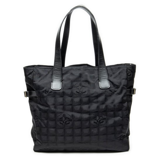 Chanel New Travel Line Zip Shopping Tote en negro Lienzo - Image 5