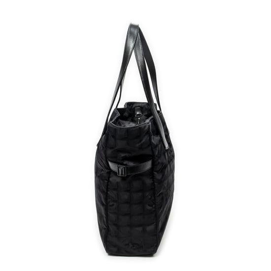 Chanel Large New Travel Line Tote  en  negro Lienzo - Image 4