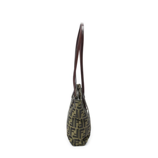 Fendi Zip Tote  en  marrón Lienzo - Image 4
