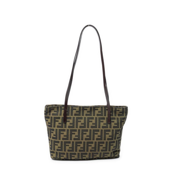 Fendi Zip Tote  en  marrón Lienzo - Image 5