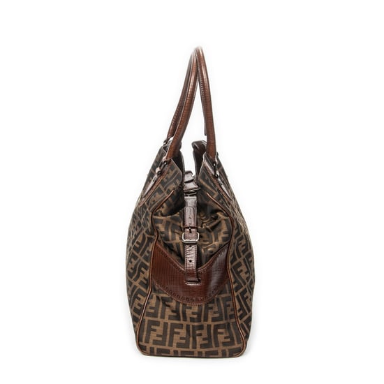Fendi Chef De Jour Tote  en  marrón Lienzo - Image 3