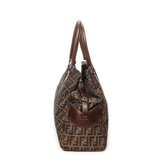 Fendi Chef De Jour Tote  en  marrón Lienzo - Image 4
