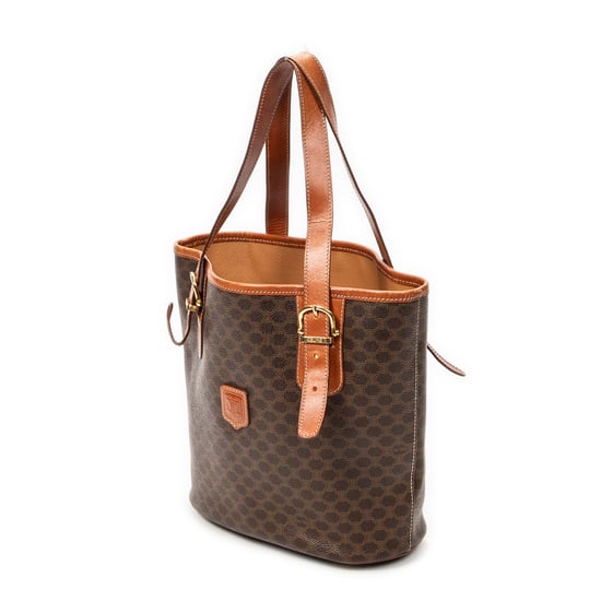 Celine Bucket Tote en marrón Lienzo recubierto - Image 2