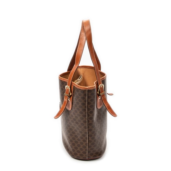 Celine Bucket Tote en marrón Lienzo recubierto - Image 3