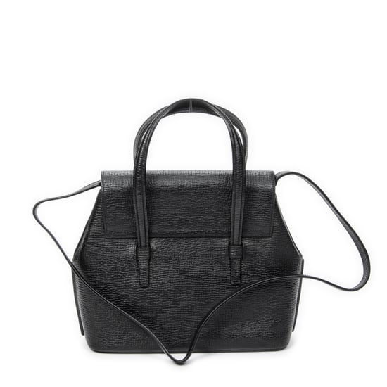 Loewe Vintage Top Handle Flap Tote en negro Cuero de ternero - Image 5