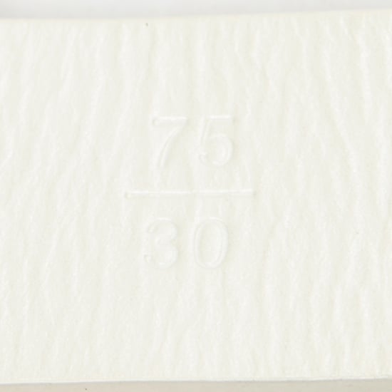 Chanel CC Leather and Chain Pearl Belt 75 en blanco Cuero de ternero - Image 4