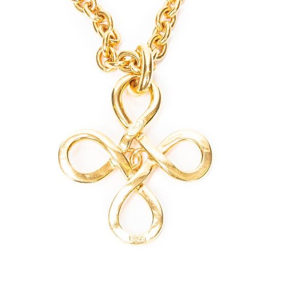 Chanel CC Quad Loop Pendant Necklace  en  oro Acero inoxidable sin níquel - Image 3