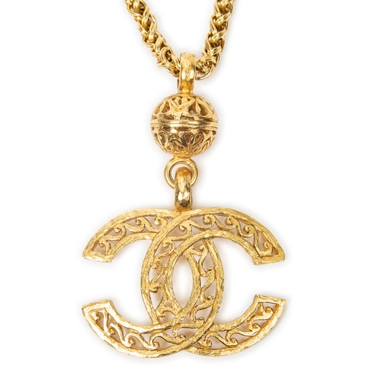 Chanel Large CC Pendant Necklace  en  oro Acero inoxidable sin níquel - Image 2