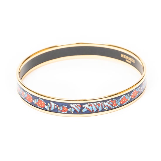 Hermès Enamel Bangle PM en Marina Acero inoxidable sin níquel - Image 2