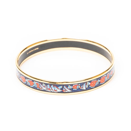 Hermès Enamel Bangle PM en Marina Acero inoxidable sin níquel - Image 3