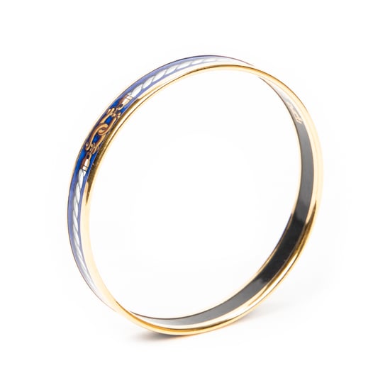 Hermès Enamel Bangle PM en Blue Acero inoxidable sin níquel - Image 1