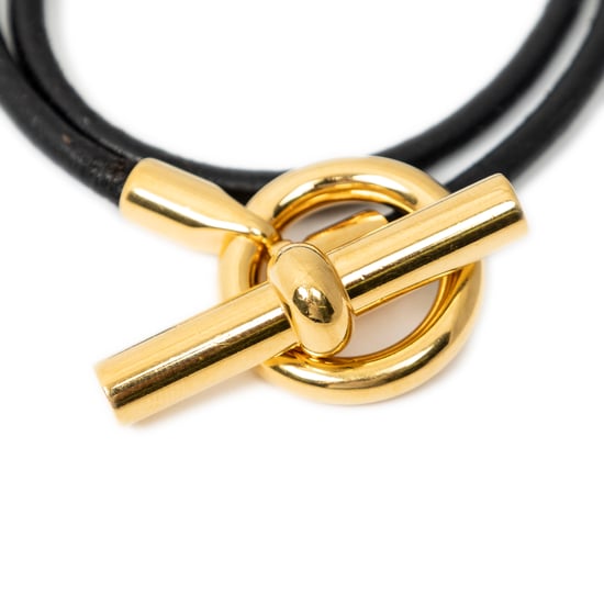 Hermès Glenan Double Tour  en  negro Cuero de ternero - Image 3