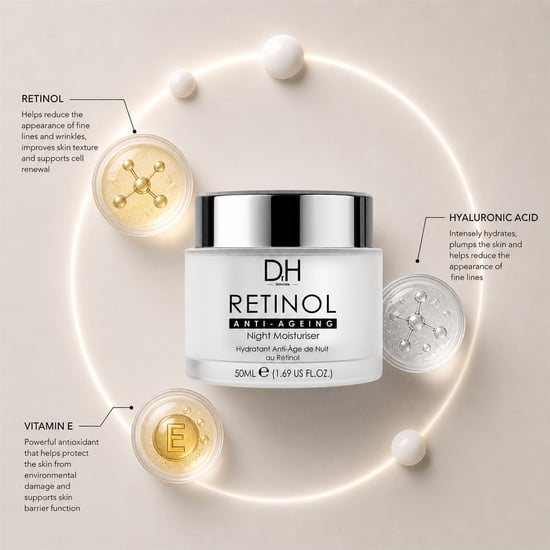 Dr H Crema hidratante de noche antiedad con retinol 50 ml - Image 2