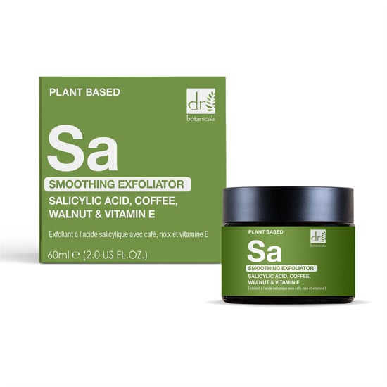 Dr. Botanicals Exfoliante suavizante con ácido salicílico. Exfoliante con café, nuez y vitamina E. 60 ml. - Image 1