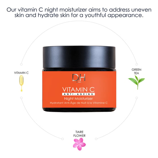 Dr H Dúo reparador nocturno iluminador con vitamina C - Image 2