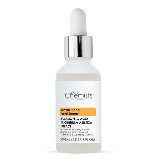 skinChemists Sérum facial para pieles con imperfecciones, 2 % de ácido salicílico, 3 % de centella asiática, 30 ml. - Image 4