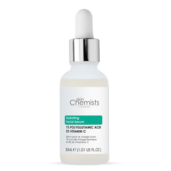 skinChemists Sérum facial hidratante con ácido poliglutámico al 1% y vitamina C al 3%, 30 ml. - Image 4