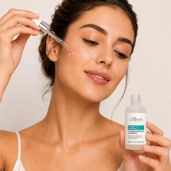 skinChemists Sérum facial hidratante con ácido poliglutámico al 1% y vitamina C al 3%, 30 ml. - Image 6