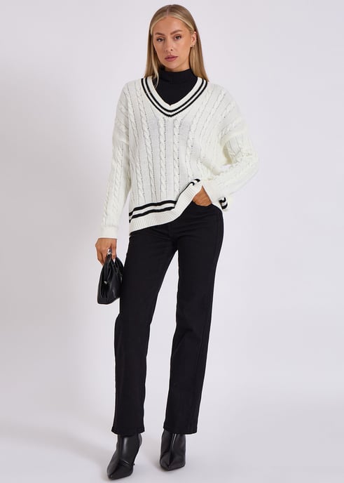 Jersey oversize de Stripe Sports con motivos de críquet - Image 2