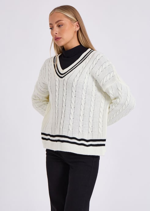 Jersey oversize de Stripe Sports con motivos de críquet - Image 3