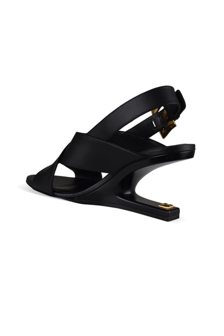 Balmain Sandalias Anthem sin cuña Negro - Image 2