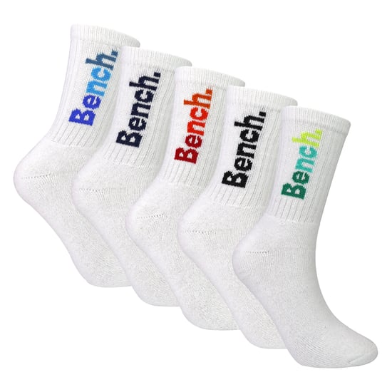 Paquete de 5 pares de calcetines deportivos para niños, de algodón, coloridos, con logo, suaves. - Image 1