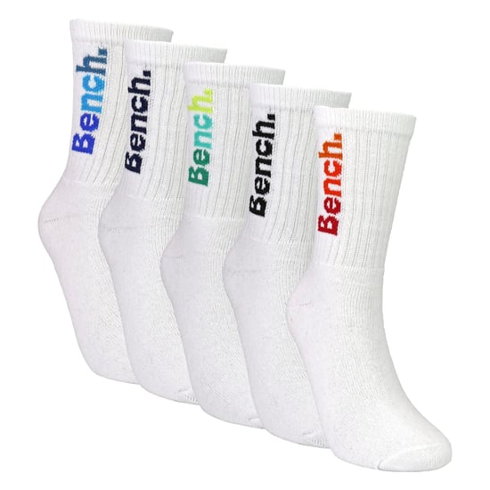 Paquete de 5 pares de calcetines deportivos para niños, de algodón, coloridos, con logo, suaves. - Image 3