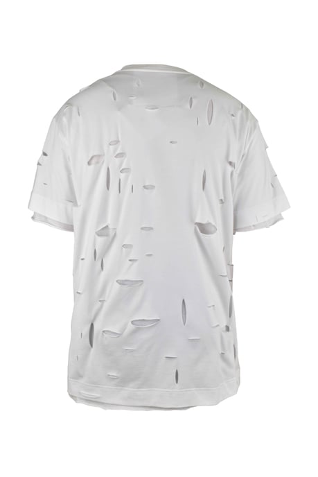 Givenchy Camiseta con dos capas y agujeros Blanco - Image 2