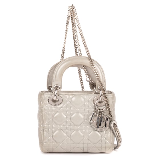 Dior Mini Lady Dior Mini en gris Cuero de ternero - Image 1