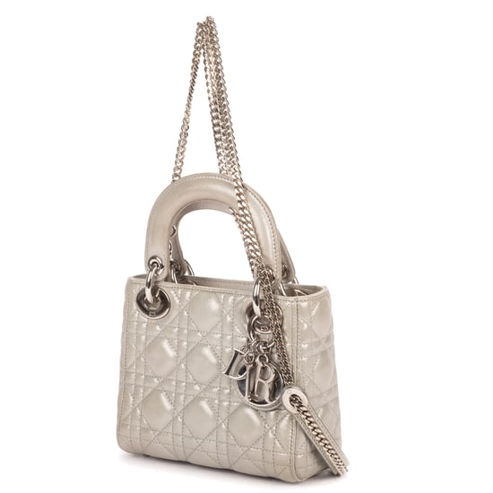 Dior Mini Lady Dior Mini en gris Cuero de ternero - Image 2