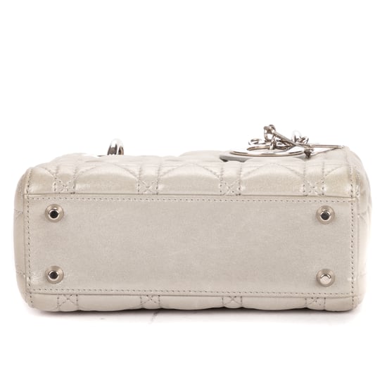 Dior Mini Lady Dior Mini en gris Cuero de ternero - Image 6