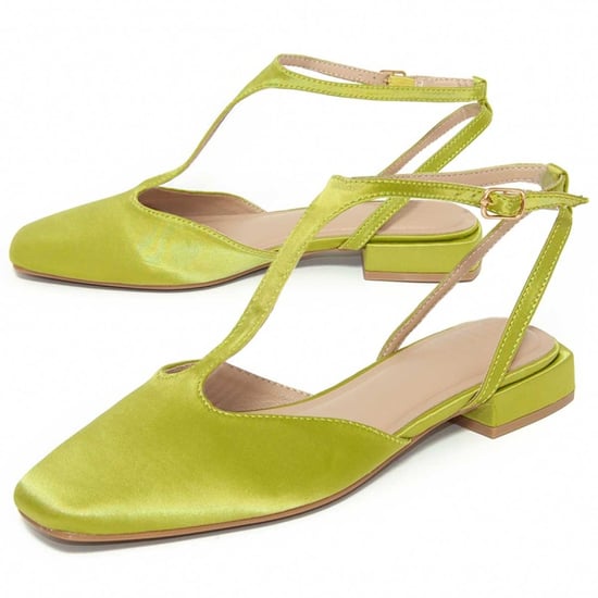 BAILARINA DE TACÓN BAJO VERDE DE RASO PARA MUJER MONTEVITA VASIER 105272 - Image 1