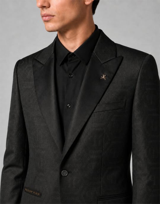 Jacquard Blazer Regular Fit Monogram - Image 2