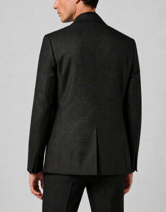 Jacquard Blazer Regular Fit Monogram - Image 3