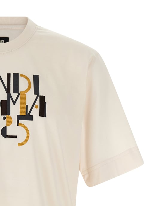 Camiseta de algodón blanca Fendi - Image 3