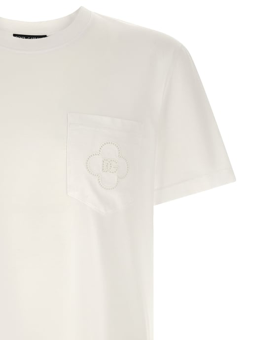 Camiseta de algodón blanca Dolce & Gabbana - Image 3